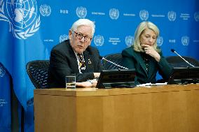 NY: UN Press Conference On The Unrest In Haiti