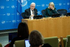 NY: UN Press Conference On The Unrest In Haiti