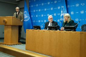 NY: UN Press Conference On The Unrest In Haiti