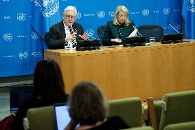 NY: UN Press Conference On The Unrest In Haiti