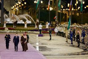 State Visit of Emmanuel Macron to The Kingdom of Saudi Arabia - Riyadh