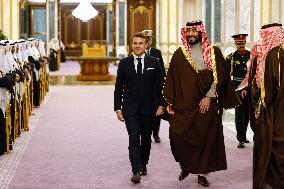 State Visit of Emmanuel Macron to The Kingdom of Saudi Arabia - Riyadh