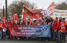 Protest rally by Volkswagen workers