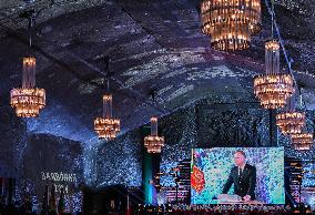 President Duda Marks Miners’ Day At Historic Wieliczka Salt Mine