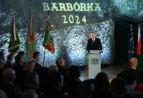 President Duda Marks Miners’ Day At Historic Wieliczka Salt Mine