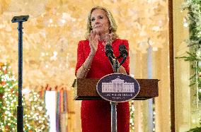 White House Christmas Decorations Preview - Washington