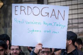 Protest Against President Erdogan In Tehran