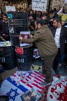 Protest Against President Erdogan In Tehran