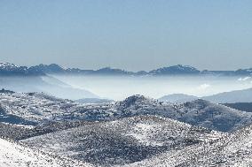 First Snow in Campo Imperatore