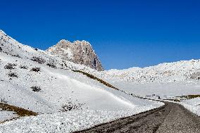 First Snow in Campo Imperatore