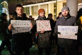 Georgians protest in Tallinna