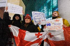 Georgians protest in Tallinna