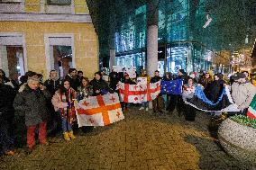 Georgians protest in Tallinna