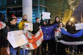 Georgians protest in Tallinna