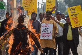 Protest In India Against Bangladesh Violence.