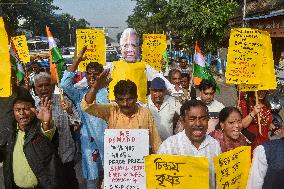 Protest In India Against Bangladesh Violence.