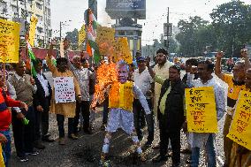 Protest In India Against Bangladesh Violence.