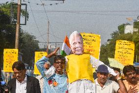 Protest In India Against Bangladesh Violence.