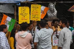 Protest In India Against Bangladesh Violence.