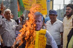 Protest In India Against Bangladesh Violence.