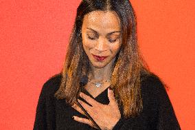 Zoe Saldana Honored - Turin