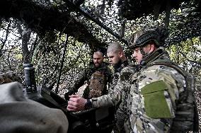 Artillery crew of Ukraines Khyzhak Patrol Police Special Unit