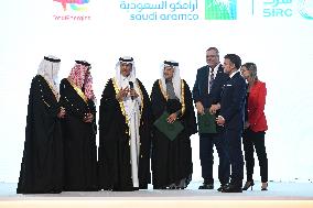 President Macron At Saudi French Investment Forum - Riyadh