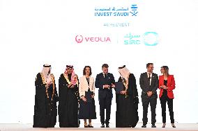 President Macron At Saudi French Investment Forum - Riyadh