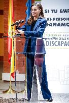 Queen Letizia At A Day Of Disability Event - Madrid