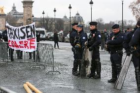 Taxi Drivers Demonstrate In Paris