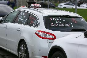 Taxi Drivers Demonstrate In Paris