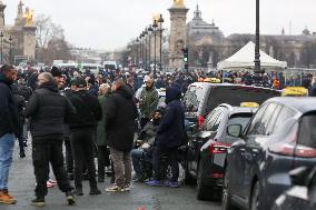 Taxi Drivers Demonstrate In Paris