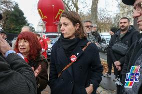 Retirees Demonstrate In Paris