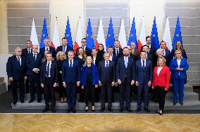 Secretary-General Of The Council Of The EU Therese Blanchet Meets Donald Tusk.