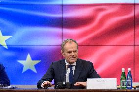 Secretary-General Of The Council Of The EU Therese Blanchet Meets Donald Tusk.