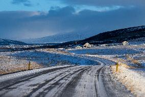 Roads And Scenery In Northern Iceland