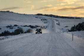 Roads And Scenery In Northern Iceland