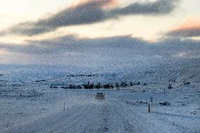 Roads And Scenery In Northern Iceland