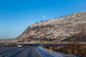 Roads And Scenery In Northern Iceland