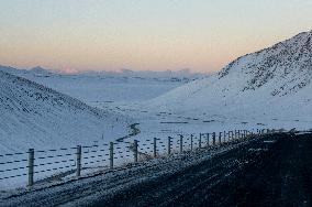 Roads And Scenery In Northern Iceland