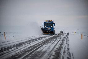 Roads And Scenery In Northern Iceland