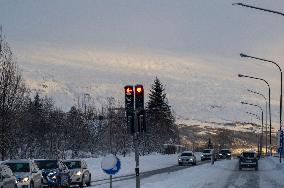 Roads And Scenery In Northern Iceland