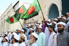 Dhaka Protest Against Attack On Bangladesh Assistant High Commission In India.