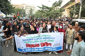 Dhaka Protest Against Attack On Bangladesh Assistant High Commission In India.