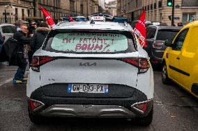 Taxi Drivers Protest - Paris