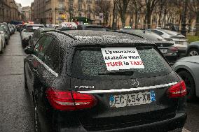 Taxi Drivers Protest - Paris