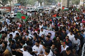 Protest Against Attack On Bangladesh Assistant High Commission In India