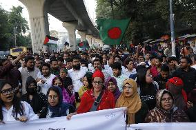 Protest Against Attack On Bangladesh Assistant High Commission In India