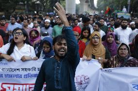 Protest Against Attack On Bangladesh Assistant High Commission In India