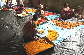 "Laddu", A Ball-shaped Sweet Workshop Of West Bengal''Outskirts Of Kolkata, India